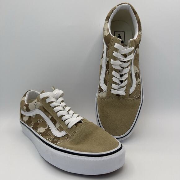 Vans Old Skool Skate Shoe Canvas Suede Sneaker Desert Camo Men’s 9/Women’s 10.5 - Picture 7 of 7